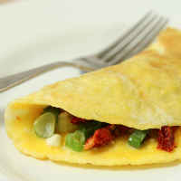 Omelette with Sun Dried Tomatoes