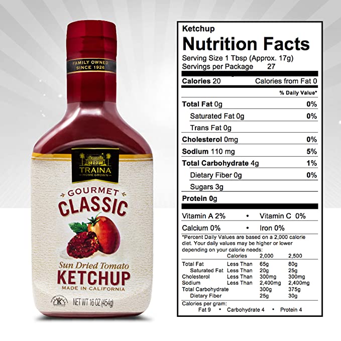 Classic Sun Dried Tomato Ketchup - Bottle - 16 oz