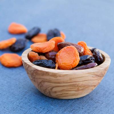 Bowl of Apricots and Dried Fruit
