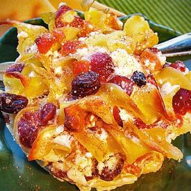 Dried Fruit Kugel Pudding Recipe