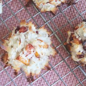 Coconut Macaroons with Traina® Home Grown fruitons® Summer Dried Fruit Blend