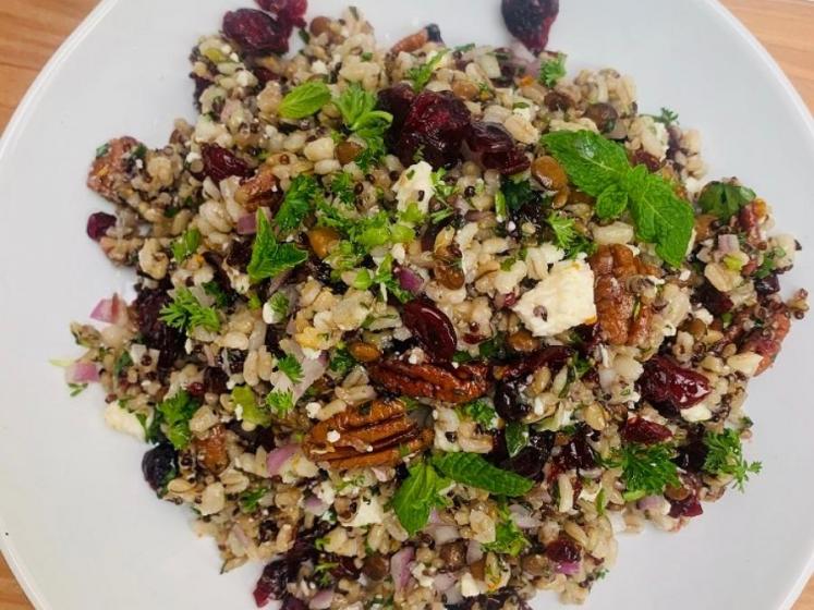 Mixed Grains With Dried Cranberries