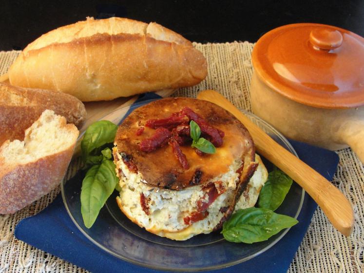 Baked Ricotta With Sun Dried Tomatoes