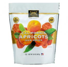 dried apricot halves packaged in a 20 ounce resealable bag